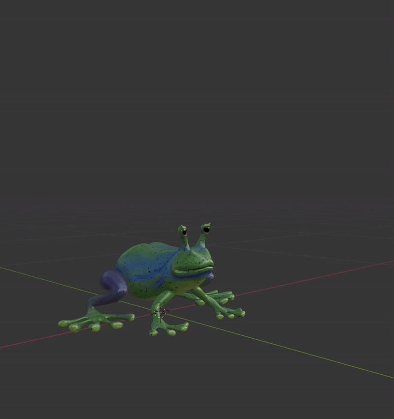 Mutated frog hopping in place