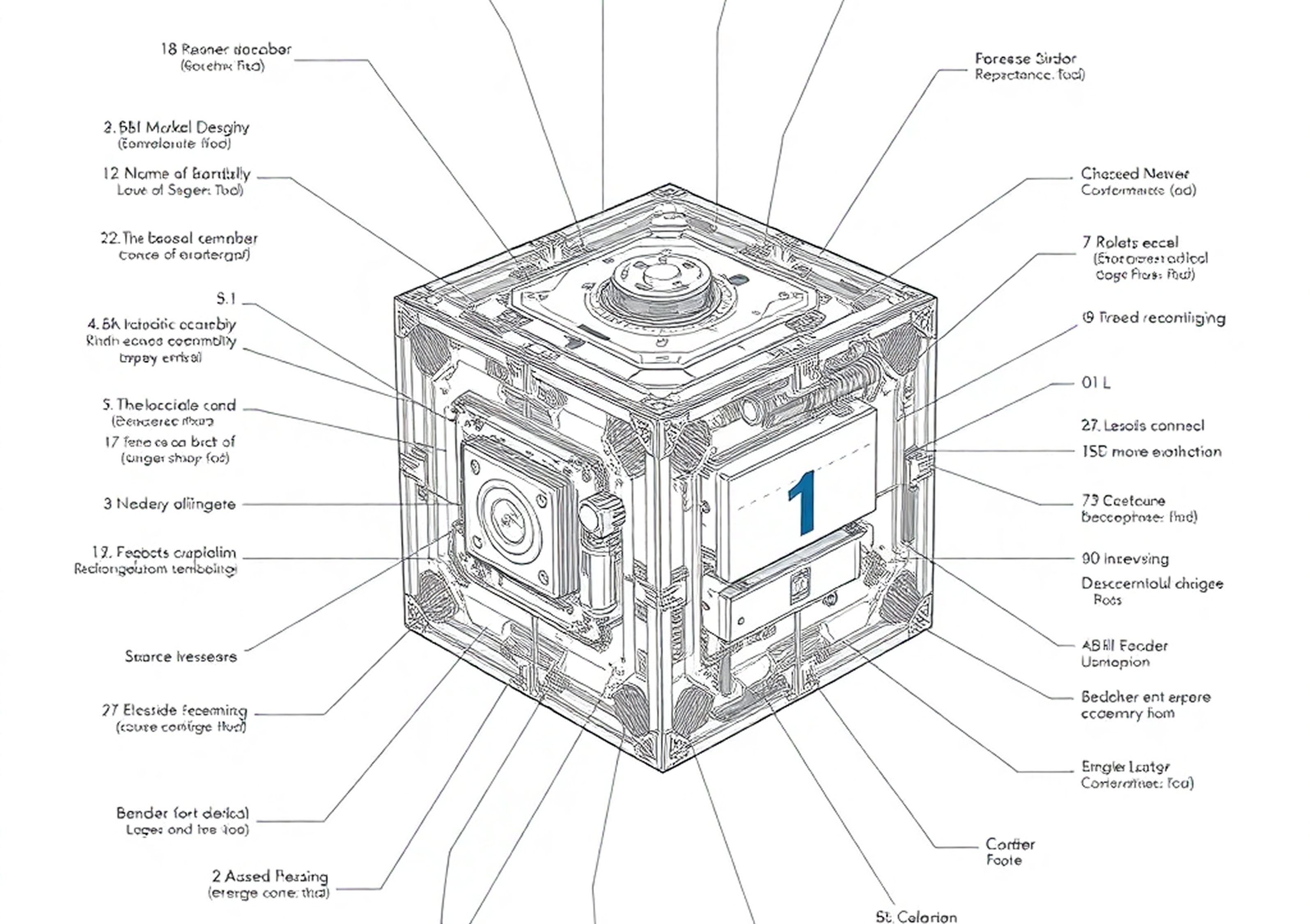 CubeSat payload diagram