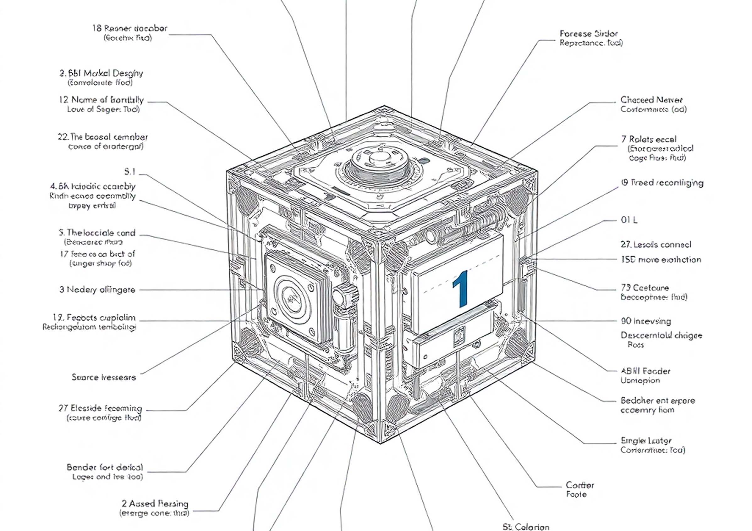 CubeSat payload diagram