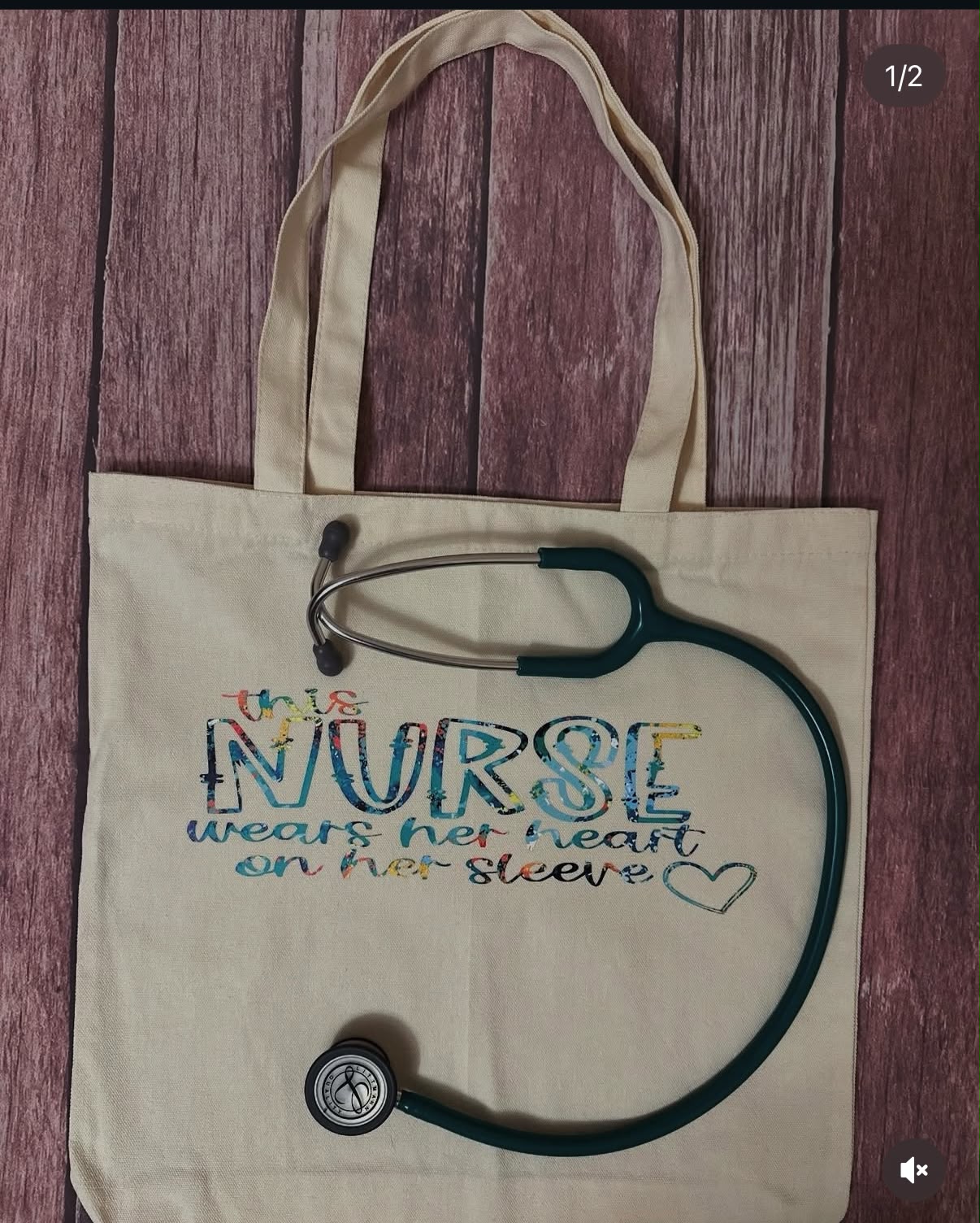 Nurse Tote Bag (Color Splash)