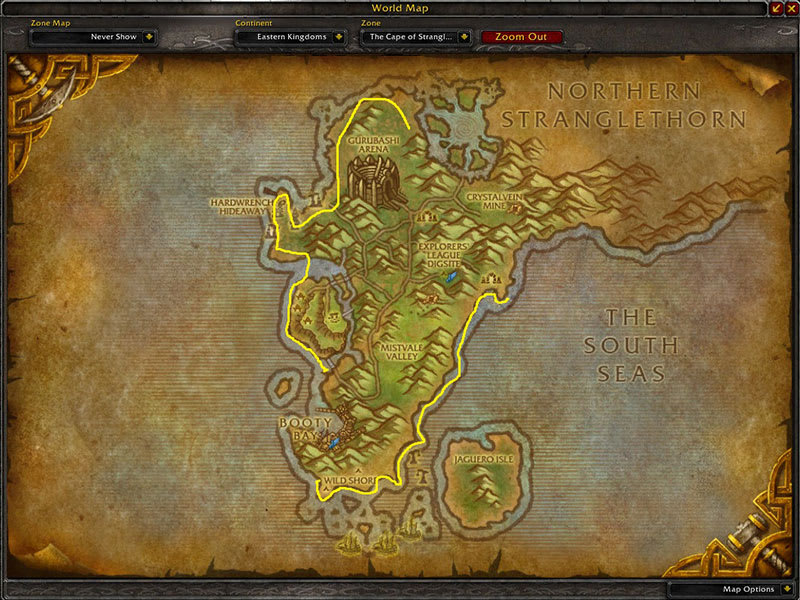 Stranglethorn Full Map Stranglekelp