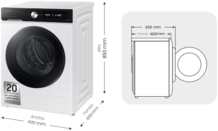 Vue 3 de Lave Linge Hublot Samsung