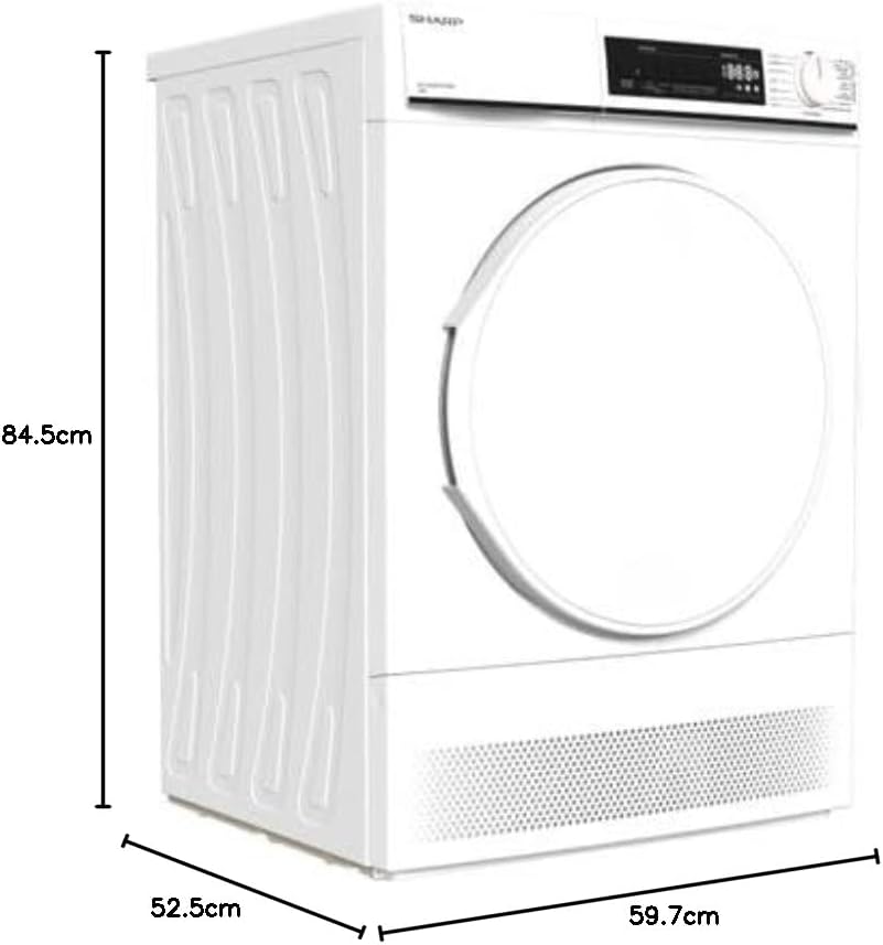 Vue 3 de Sharp Seche Linge Condensation
