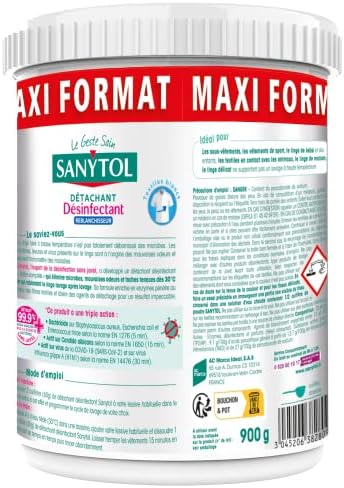 Vue 3 de Sanytol Poudre Detachante Desinfectante