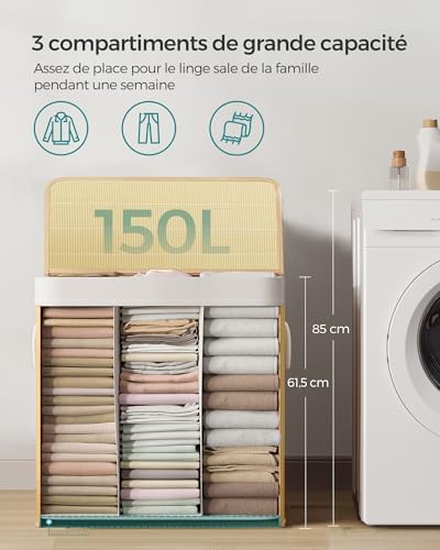 Vue 4 de Songmics Panier Linge