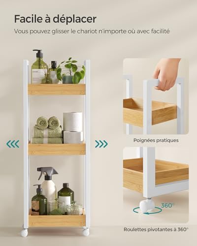 Vue 5 de Songmics Chariot De Salle