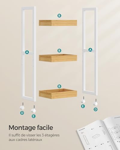 Vue 6 de Songmics Chariot De Salle