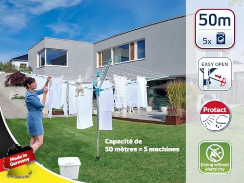 Vue 3 de Leifheit Sechoir Parapluie Linomatic