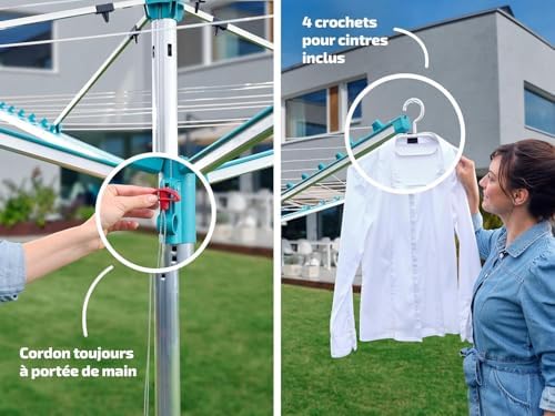 Vue 6 de Leifheit Sechoir Parapluie Linomatic