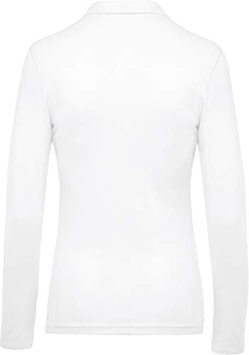 Vue 2 de Polo Pique Manches Longues