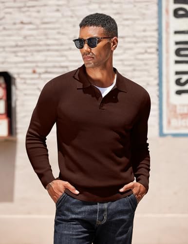 Vue 2 de Pull Polo Homme Manches