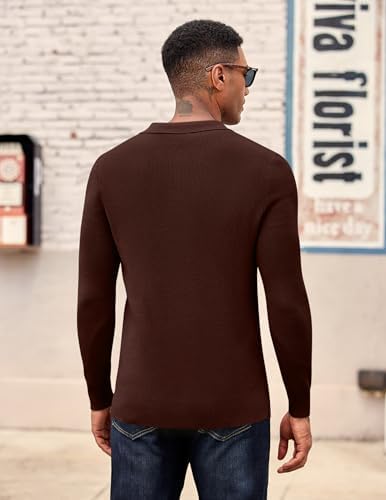 Vue 3 de Pull Polo Homme Manches