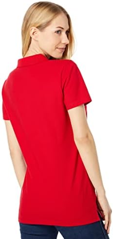 Vue 2 de Polo Uni Pour Femme
