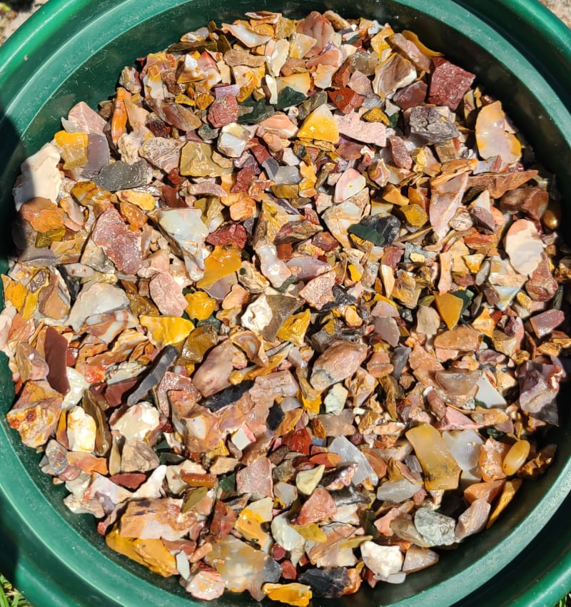 Water tumbled candy rhyolite | Rock Tumbling Hobby