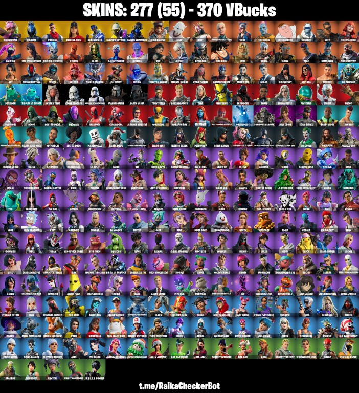 277 SKINS, PC/PSN/XBOX/NINTENDO, MODENA ICON, VIVI CHROMA, BLUE STRIKER, GALAXY SCOUT, NEW STW (IOS/Android)
