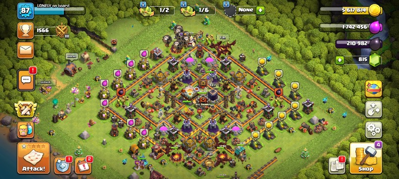Clash of Clans Account – TH:11, Level 87, 0 Gems, BK:40, AQ:40, GW:20, RC:1, Pet:0 (IOS/Android)