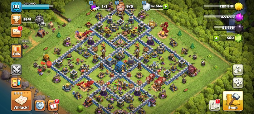 Clash of Clans Account – TH:12, Level 181, 0 Gems, BK:65, AQ:64, GW:40, RC:40 (IOS/Android)