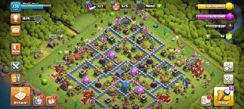 Clash of Clans Account – TH:12, Level 131, 0 Gems, BK:56, AQ:60, GW:34, RC:37 (IOS/Android)