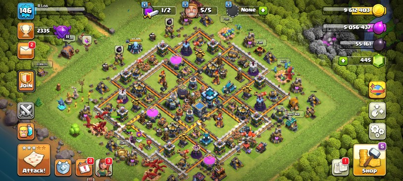 Clash of Clans Account – TH:13, Level 146, 0 Gems, BK:55, AQ:55, GW:33, RC:28, Pet:1 (IOS/Android)