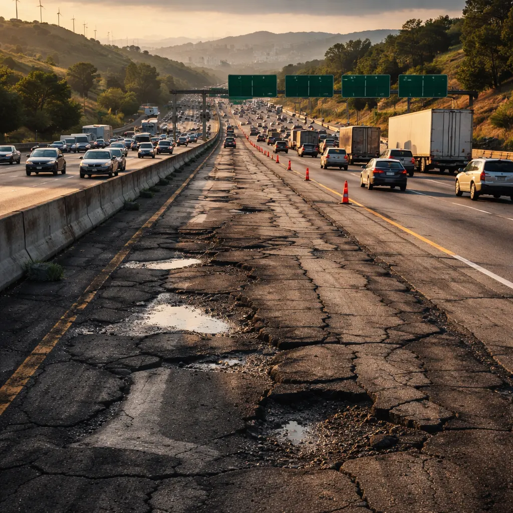 California Spends $50,000 Per Lane-Mile, Ranks 49th for Highway Quality