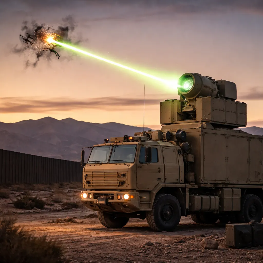 Army Uses High-Energy Laser to Down Drones Near Mexico Border