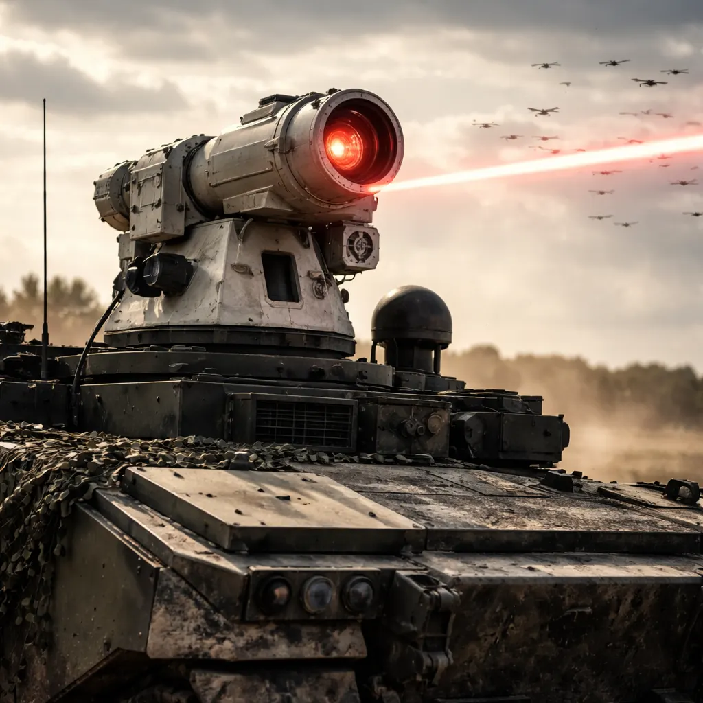 UK Military Seeks Laser Weapons to Counter Drone Swarms on Battlefield