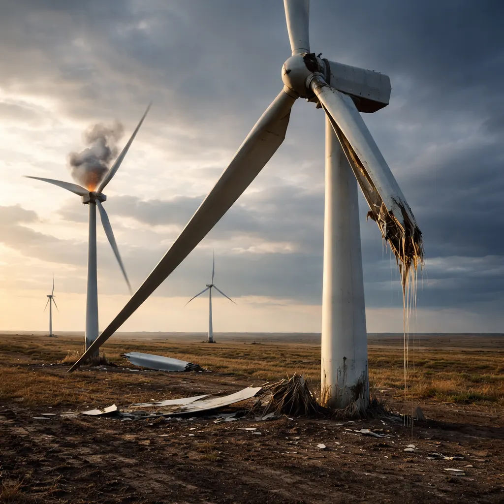 Wind Turbines Failing Years Early, Leaving $89 Billion U.S. Cleanup Bill