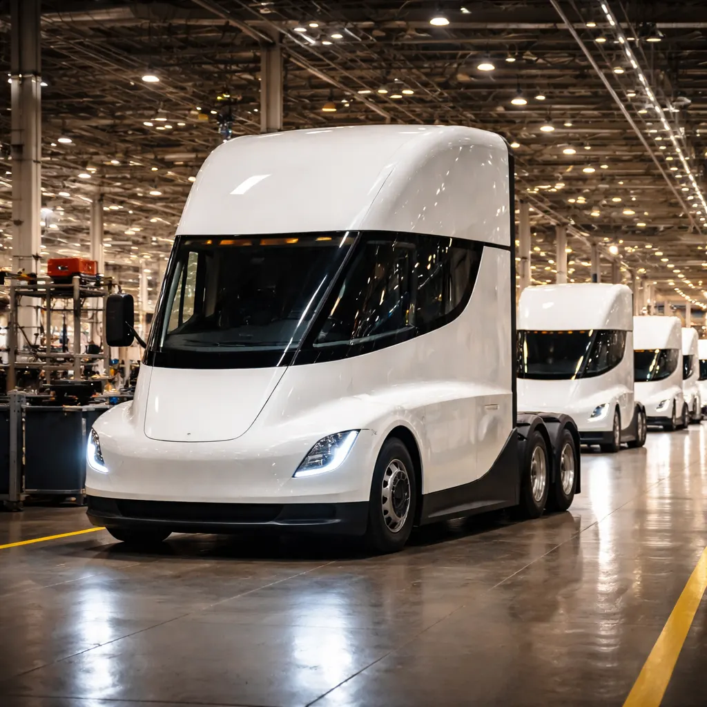 Tesla Begins Mass Production of Semi Truck After Seven-Year Delay