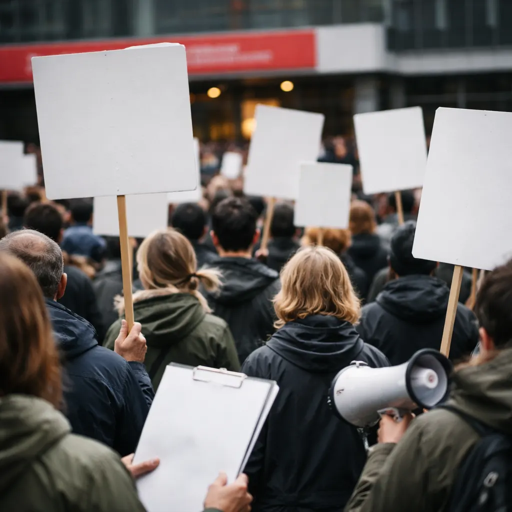Health groups protest Palantir's £330M NHS data contract at Labour conference