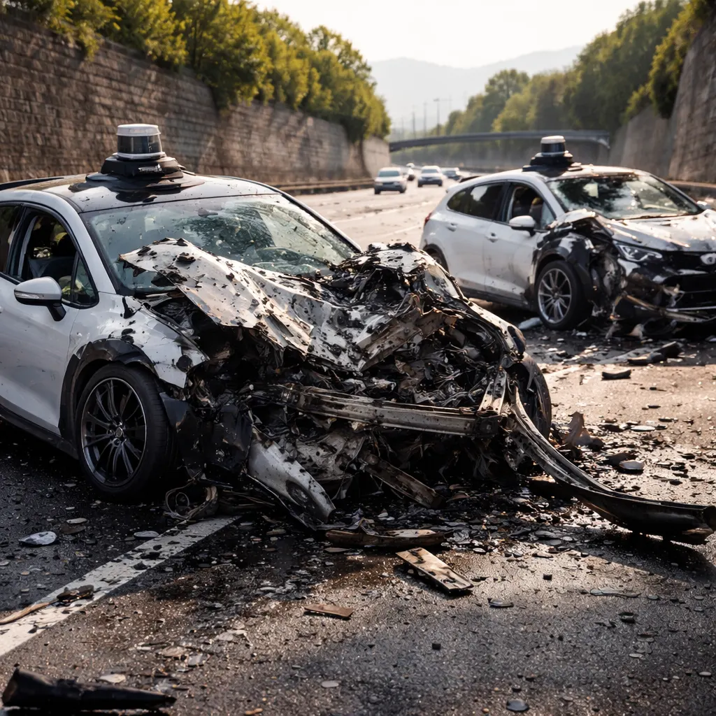 Two Driverless Cars Crashed at 155 mph in Italy, Revealing Tech Limits
