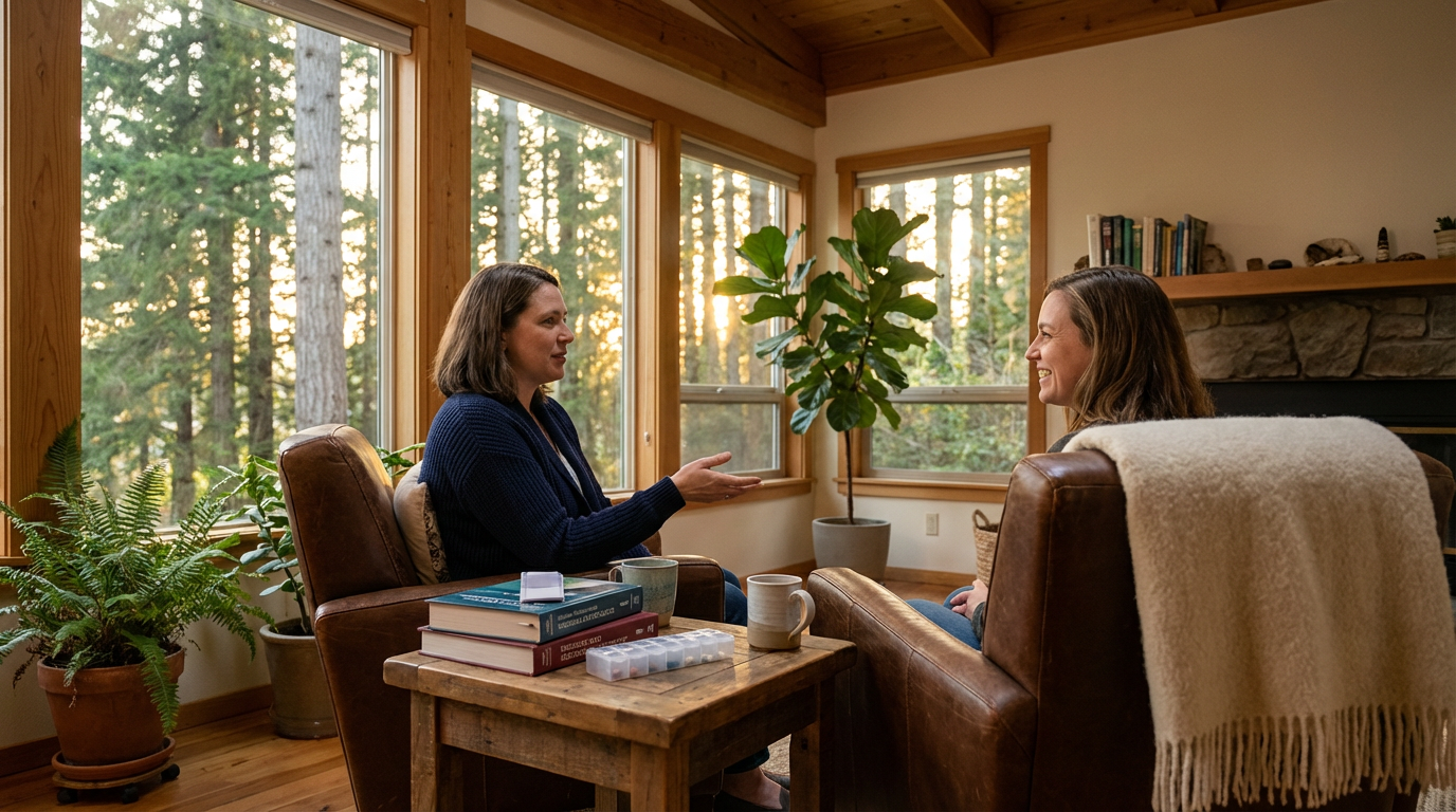 Illustration representing Medication-Assisted Treatment in Action