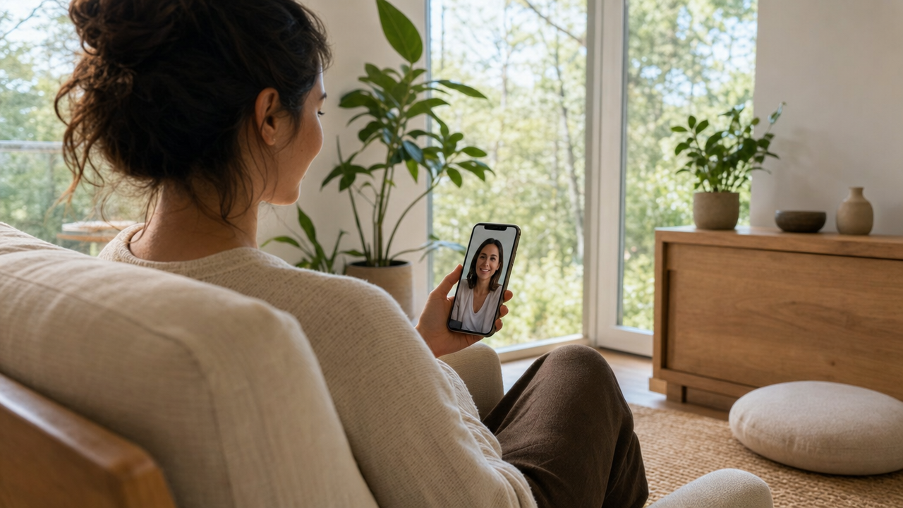 Illustration representing Flexible Care: Telehealth, Apps, and VR Tools