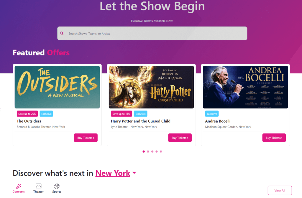 Sports & Event Tickets