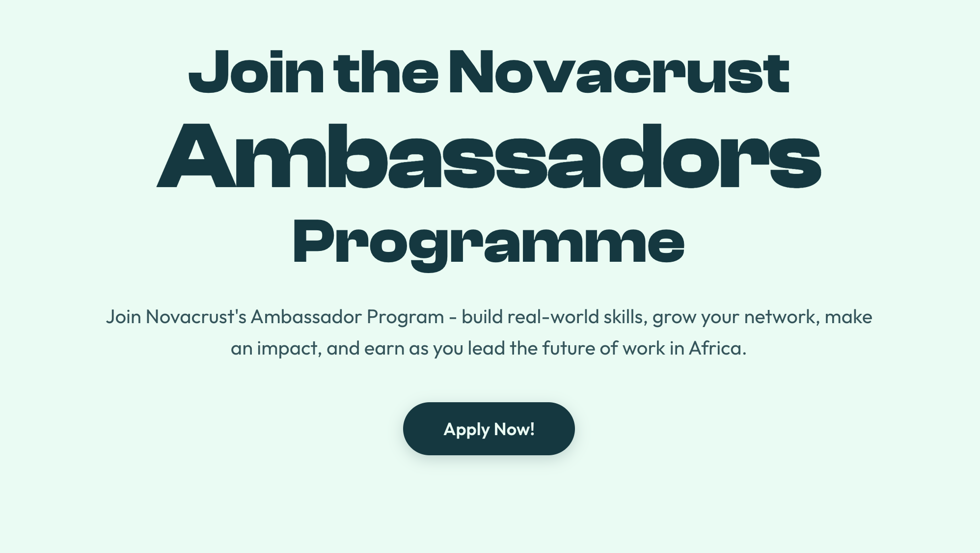 Ambassador Program | Novacrust