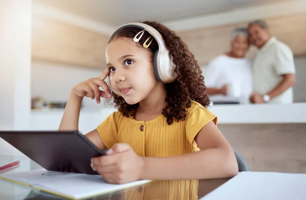 Learning online girl