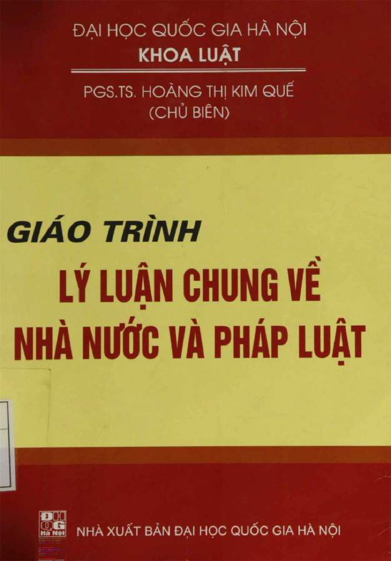 Giáo trình Lý luận chung về nhà nước và pháp luật
