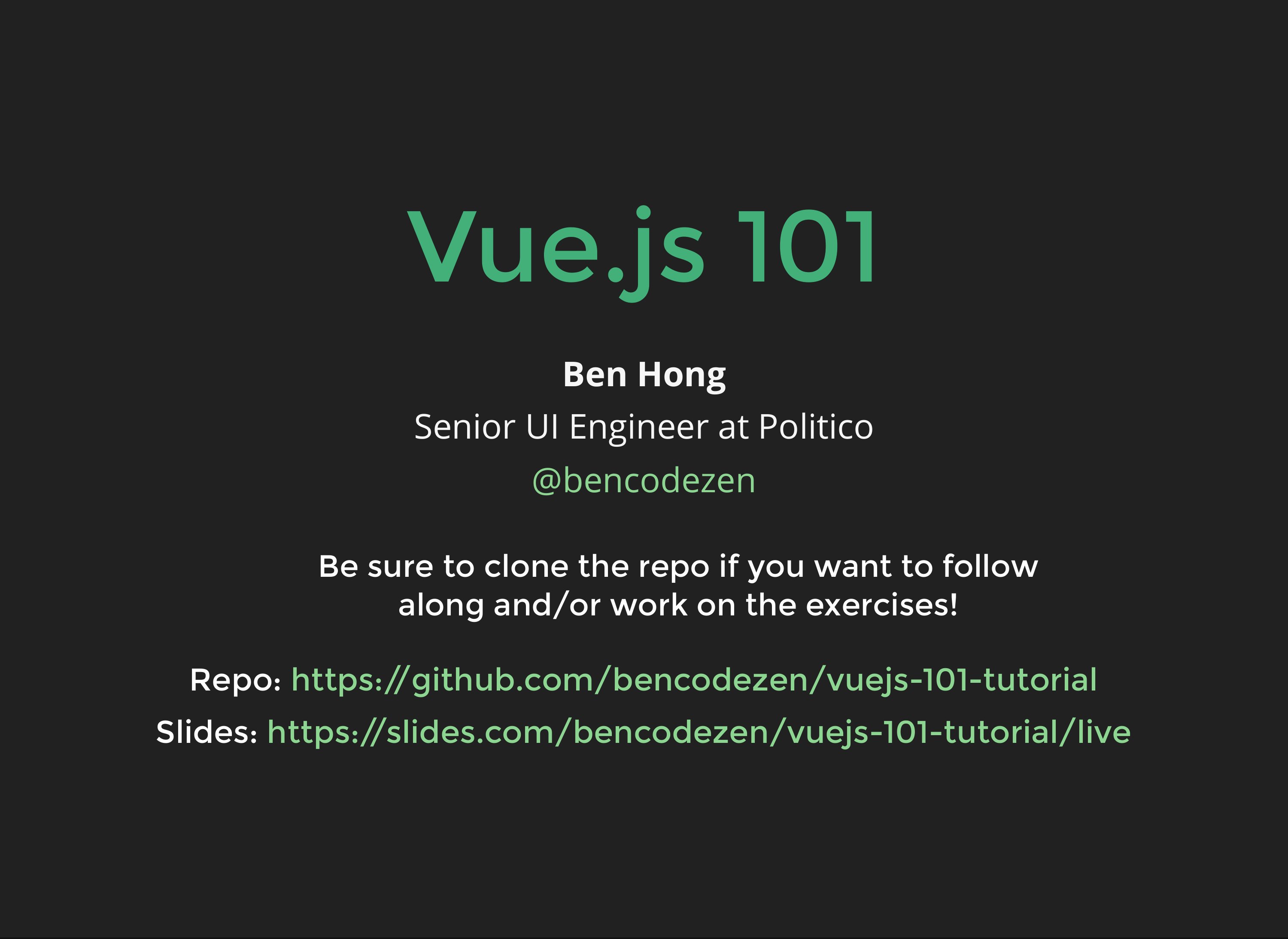 Vue. js 101