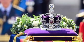 Queen's Coffin Has Arrived At Westminster Hall For Lying-In-State