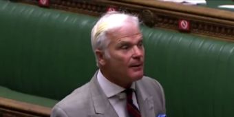Watch: Tory MP Desmond Swayne rails against ‘monstrous imposition’ of compulsory face masks and says he won’t go shopping