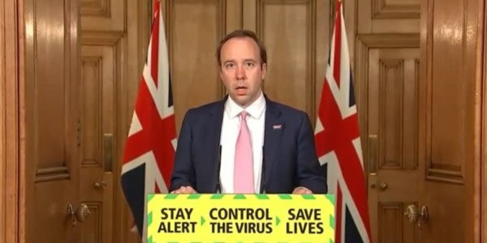 photo Matt Hancock News Conference Today coronavirus labour demands matt
