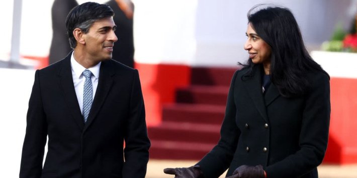 Rishi Sunak Urged To Rebuke Suella Braverman Over Email Accusing Civil Servants Of Blocking Small Boats Plans