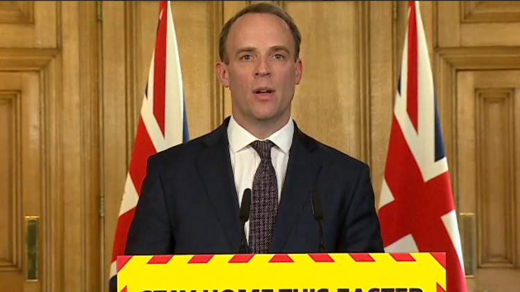 Coronavirus: Dominic Raab confirms UK lockdown to continue as he tells the country 'we're not done yet'
