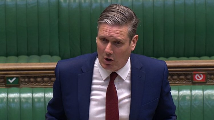 PMQs: Boris Johnson writes ‘two versions of every article’ says Keir Starmer as he rejects ‘more flip-flops than Bournemouth beach’ jibe