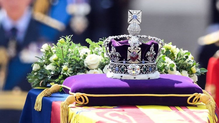 Queen's Coffin Has Arrived At Westminster Hall For Lying-In-State