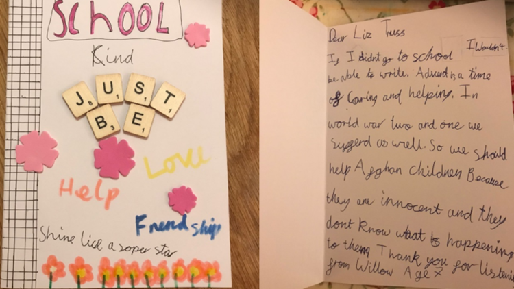 “More schools less bombs”: Children call on Liz Truss and G7 leaders to Protect Education for Afghan Children