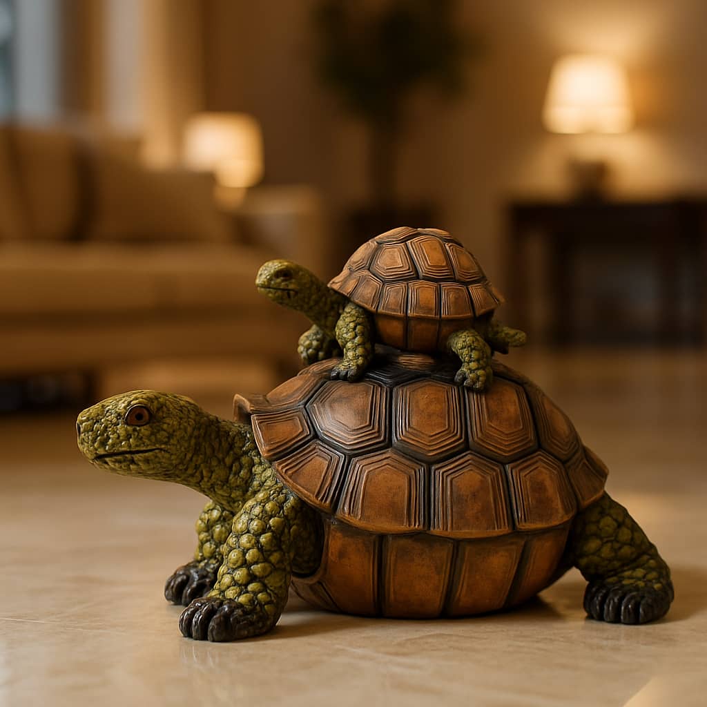 Schildpad met baby