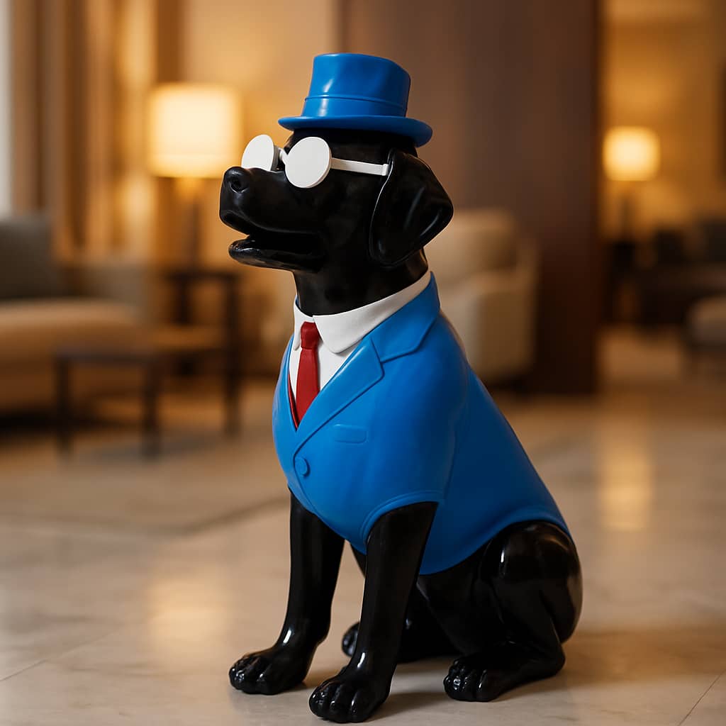 Hond zit smoking 60cm