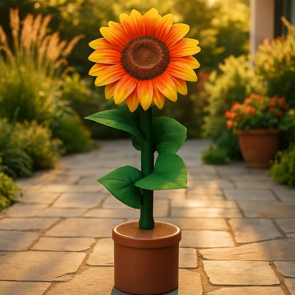 Zonnebloem in pot 110cm