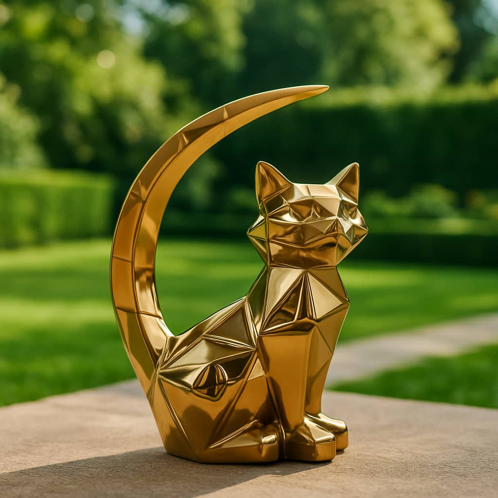 Kat zit origami