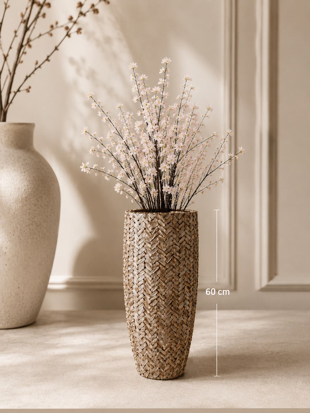 Vaas + Bloemen Visgraat 60cm